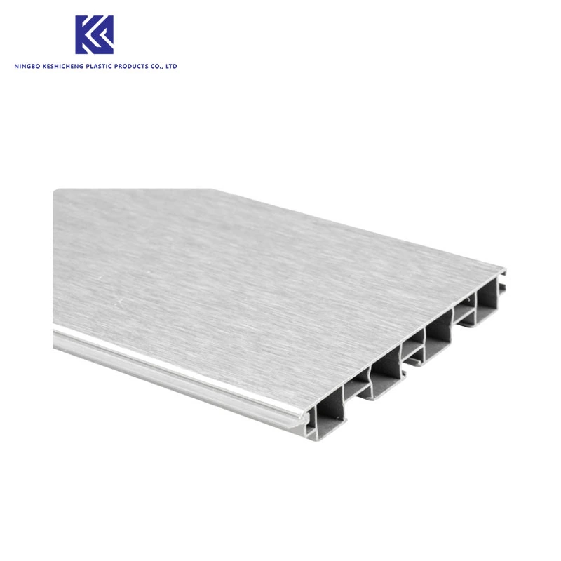 Metallic Brushed Integrated PVC Skirting Board